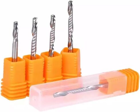 4mm 6mm 8mm Shank Top Single Flute UP Spiral Cutter CNC End Mill Carbide Router Bit for Acrylic PVC MDF Milling Cutter(8x8x52x85mm) in Saudi Arabia