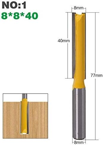 8mm 12.7mm شانك طويل التنظيف أسفل جهاز التوجيه بتات CNC CNC البتات النظيفة (رقم 7 8x12.7x76) in Saudi Arabia