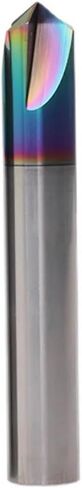 4mm 10mm Shank Chamfering Mill Milling Cutter Carbide 3 Flute 60/90/120 Degrees Router Bit Engraving Bit for Aluminum Copper CNC End Mill(D12x75Lx90) in Saudi Arabia