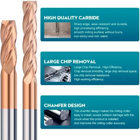 4MM 6MM شانك كاربيد الطاحونة 4 قاطع طحن الناي TICN جهاز التوجيه CNC بتات مسطحة (6x6x25x50mm) in Saudi Arabia