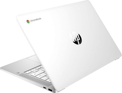 كمبيوتر محمول HP Chromebook 14، معالج Intel Celeron N4000، ذاكرة الوصول العشوائي 4 جيجابايت، 32 جيجابايت eMMC، شاشة عالية الدقة 14 بوصة، كروم، كمبيوتر خفيف الوزن مع كاميرا ويب وميكروفونات مزدوجة، المنزل، المدرسة، الموسيقى، الأفلام، (متجدد) in Kuwait