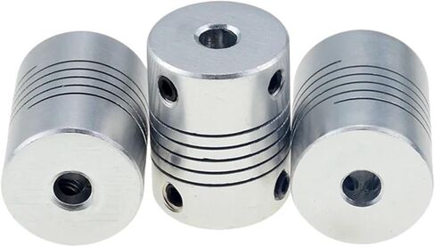 D19L25 5x8mm Motor Motor Jaw Coupling 5mm to 8mm اقتران مرن OD 19x25mm 3/4/5/6/6.35/7/8/10mm (6x10) in Saudi Arabia