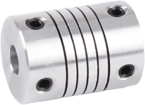 1PC D19XL25 الألومنيوم مرن الفك شانك اقتران 5 8mm 8mm 10mm السائر اقتران مرفوحات نقش (5x8) in Kuwait