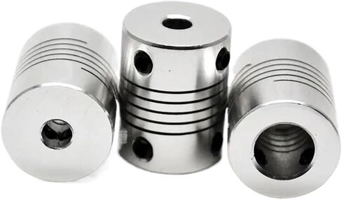 1PC D19XL25 الألومنيوم مرن الفك شانك اقتران 5 8mm 8mm 10mm السائر اقتران مرفوحات نقش (5x8) in Kuwait