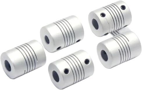 1PCS D19L25 الألومنيوم مرنة اقتران ملهى ملهى المحرك المحرك تشفير الثقب الداخلي 2MM 3MM 5MM 5MM 6MM 8MM 10MM 3.175 6.35 مم (6.35x6.35) in Saudi Arabia