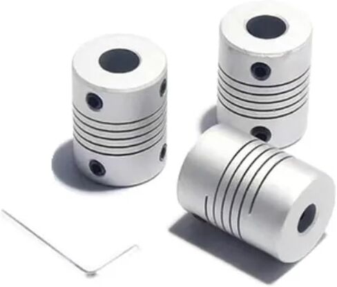1PCS D19L25 الألومنيوم مرنة اقتران ملهى ملهى المحرك المحرك تشفير الثقب الداخلي 2MM 3MM 5MM 5MM 6MM 8MM 10MM 3.175 6.35 مم (6.35x6.35) in Saudi Arabia