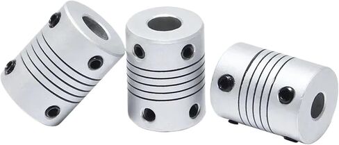 1PCS D19L25 الألومنيوم مرنة اقتران ملهى ملهى المحرك المحرك تشفير الثقب الداخلي 2MM 3MM 5MM 5MM 6MM 8MM 10MM 3.175 6.35 مم (6.35x6.35) in Saudi Arabia