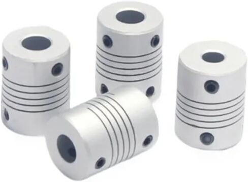 1PCS D19L25 الألومنيوم مرنة اقتران ملهى ملهى المحرك المحرك تشفير الثقب الداخلي 2MM 3MM 5MM 5MM 6MM 8MM 10MM 3.175 6.35 مم (6.35x6.35) in Saudi Arabia