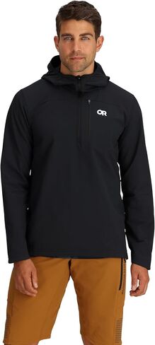 أبحاث في الهواء الطلق رجال Half Half zip Hoodie in Saudi Arabia