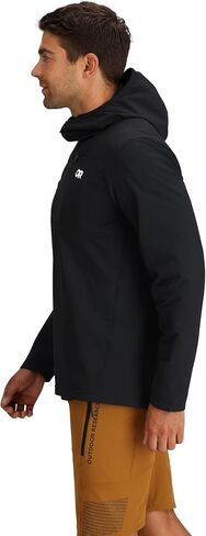 أبحاث في الهواء الطلق رجال Half Half zip Hoodie in Saudi Arabia