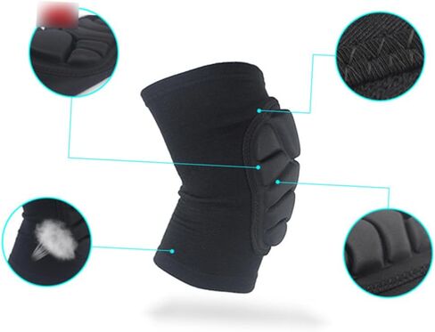 Knee Pads Thicken Sponge Protective Gear for Basketball Football Hiking Non-slip Leg Brace for Men Women Sports Sleeve in Saudi Arabia