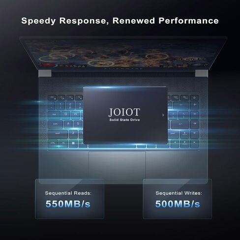 JOIOT 1TB SSD Internal Solid State Hard Drive, 3D NAND 2.5inch SATA III Internal SSD, Up to 550MB/s, Upgraded Performance for PC Laptop Game Creation in Saudi Arabia