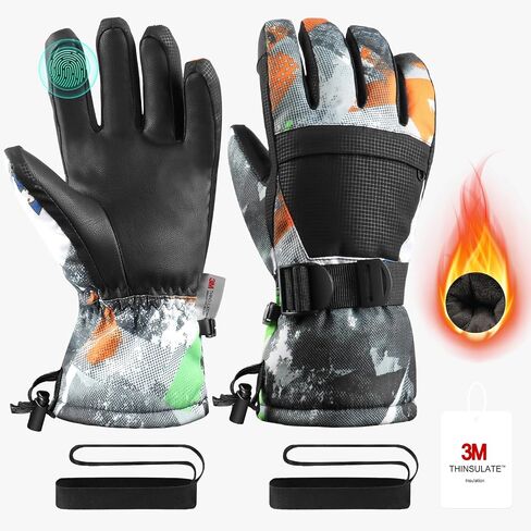 Ski ,Snow Gloves,3M Thinsulate Waterproof Cold Weather Winter Gloves for Parent- Cycling, Driving, Running in Saudi Arabia