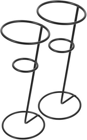 MAGICLULU 8 Pcs Iron Ice Cream Stand Cone Cream Display Stands Cone Display Holders Cone Holders for Display Ice Cream Cone Holders Party Ice Cream Cone Treat Holders Ice Cream Racks in Saudi Arabia