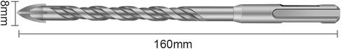Triangular Impact Electric Hammer Drill Bit 110/160mm 1Pcs(12x160mm A) in Saudi Arabia