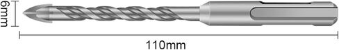 Triangular Impact Electric Hammer Drill Bit 110/160mm 1Pcs(12x160mm A) in Saudi Arabia