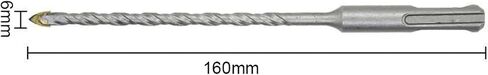 Triangular Impact Electric Hammer Drill Bit 110/160mm 1Pcs(12x160mm A) in Saudi Arabia
