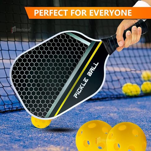iMeshbean Pickleball Paddle, Fiberglass Surface Pickleball Paddle,Honeycomb Core Paddle Rackets, Lightweight & Wide, Comfortable Ergonomic Grip, Pickleball Paddles for Beginners & Pros in Saudi Arabia