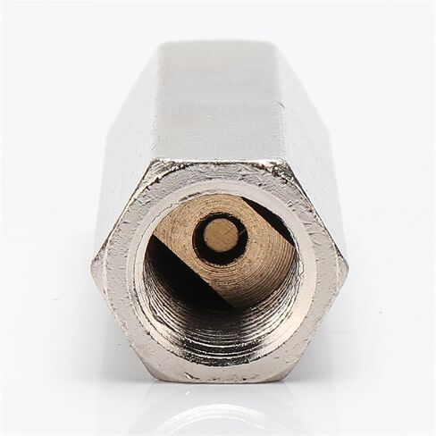 Brass Pneumatic Check Valve Full Port One Way Non- For Air Compressor 1/8" 1/4" 3/8" 1/2"(CV-02 w PC,With 6mm Fitting) in Saudi Arabia