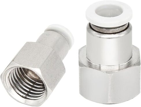 1PCS White Female Thread Straight Through Pneumatic Quick Connector PCF4-M5/6-01/8-02/10-03/12-04 Fitting(PCF4-M5) in Saudi Arabia