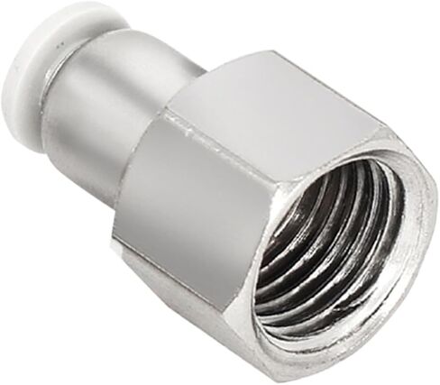 1PCS White Female Thread Straight Through Pneumatic Quick Connector PCF4-M5/6-01/8-02/10-03/12-04 Fitting(PCF4-M5) in Saudi Arabia