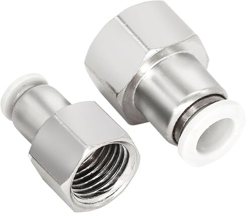 1PCS White Female Thread Straight Through Pneumatic Quick Connector PCF4-M5/6-01/8-02/10-03/12-04 Fitting(PCF4-M5) in Saudi Arabia
