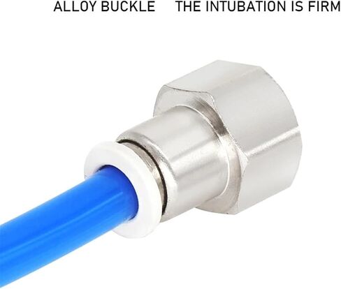 1PCS White Female Thread Straight Through Pneumatic Quick Connector PCF4-M5/6-01/8-02/10-03/12-04 Fitting(PCF4-M5) in Saudi Arabia