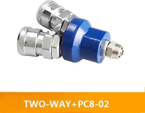 Two-way Three-way Pneumatic Fittings C Type Quick Compressor Coupler for Pump Pneumatic Tools Round Auto-lock Connector Set(3 way -SM20) in Saudi Arabia