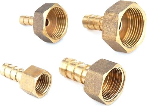 تركيب خرطوم النحاس 8/10/12/14/16mm Barb Tail 1/8 "1/4" 3/8 "1/2" 3/4 "1" BSPT Female Thread Copper Adapter Connector (8mm Barb ، 1/8 ") in Saudi Arabia
