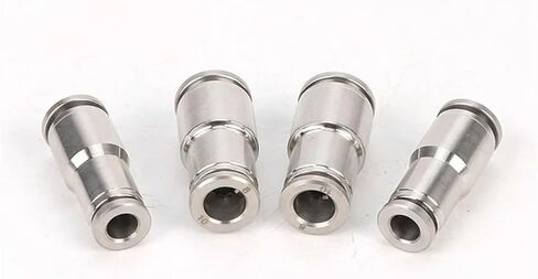 الموصلات الهوائية تجهيزات خرطوم الهواء 304 الفولاذ المقاوم للصدأ PU PY PE 6MM 8MM10MM إكسسوارات الأنابيب الالتواءات سريعة التركيب (PV ، 10 مم) in Saudi Arabia