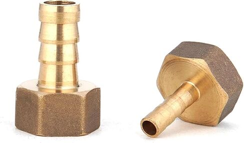تركيب خرطوم النحاس 8/10/12/14/16mm Barb Tail 1/8 "1/4" 3/8 "1/2" 3/4 "1" BSPT Female Thread Copper Adapter Connector (8mm Barb ، 1/8 ") in Saudi Arabia