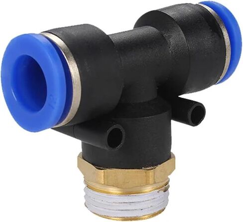 Pneumatic Connector PB 4-12mm Hose Tube Air Fitting 1/4" 1/8" 3/8" 1/2"BSPT Male Thread Pipe Couple for air hose(8-03) in Saudi Arabia