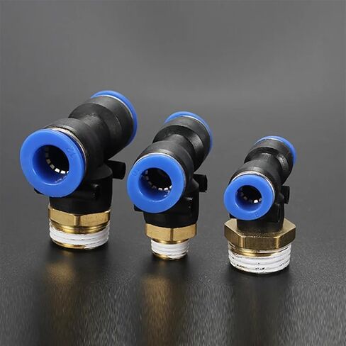 Pneumatic Connector PB 4-12mm Hose Tube Air Fitting 1/4" 1/8" 3/8" 1/2"BSPT Male Thread Pipe Couple for air hose(8-03) in Saudi Arabia