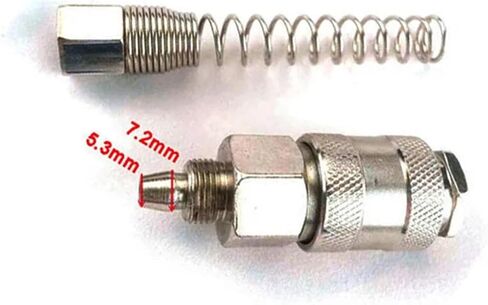 Pneumatic European Connector with Spring EU Standard Fittings for Compressor Air Hose Fitting 5mm * 8mm Quick Release Coupling(SP with Spring,20) in Saudi Arabia