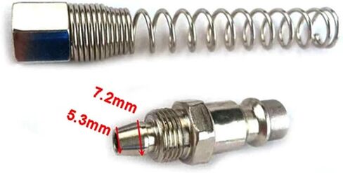 Pneumatic European Connector with Spring EU Standard Fittings for Compressor Air Hose Fitting 5mm * 8mm Quick Release Coupling(SP with Spring,20) in Saudi Arabia
