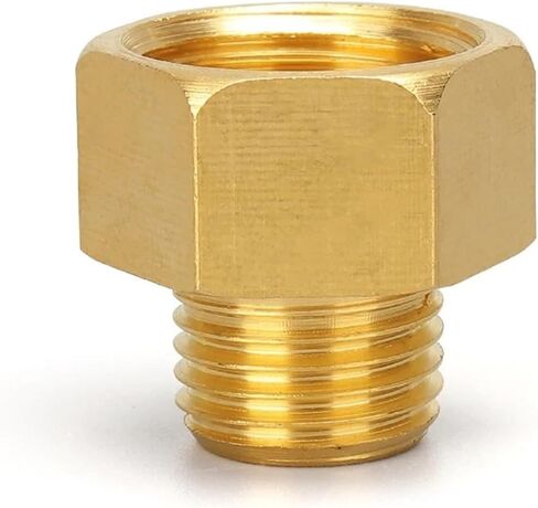 1/8" 1/4" 3/8" 1/2" Male to Female Thread Brass Pipe Connectors Brass Coupler Adapter Threaded Fitting(M2 To F4) in Saudi Arabia