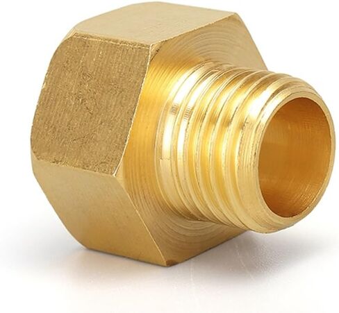 1/8" 1/4" 3/8" 1/2" Male to Female Thread Brass Pipe Connectors Brass Coupler Adapter Threaded Fitting(M2 To F4) in Saudi Arabia