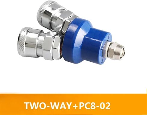 Two-way Three-way Pneumatic Fittings C Type Quick Compressor Coupler for Pump Pneumatic Tools Round Auto-lock Connector Set(3 way -SM20) in Saudi Arabia