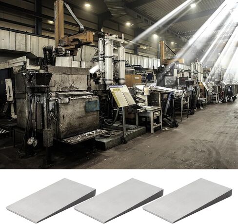 6 PCS Steel Flange Wedge ، 3.9 "× 2" Triangle Metal Shims Shims Leadgeing Devining ، وأسافير المثلث الفضي للمعادن لللحام أداة لحام أنابيب لحام الحافة in Kuwait
