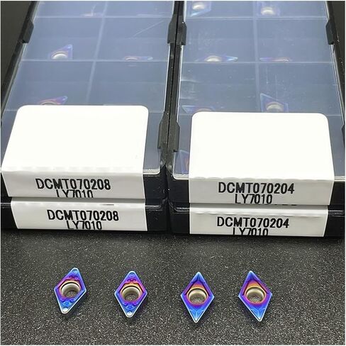 DCMT070204 DCMT070208 Nano Blue Thread Insert cemented Carbide Blade CNC Tool Blade DCMT070204 DCMT070208(DCMT070208 LY7010,10PCS) in Saudi Arabia