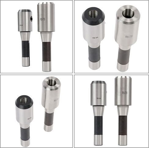 8Pcs R8 End Mill Holder Set 1/2 to 1-1/4 Inch Milling Machine Arbor for 202-5310 Fit for Bridgeport Type Milling Machines in Saudi Arabia