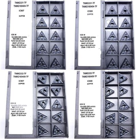 TNMG160404 TF IC907 908 TNMG160408 TF IC907 Carbide INSERT CUTTE TRANTERENT TENTRALTERAL TOUND TOKARNYY TRAND INSERT (TNMG160404 TF IC908) in Saudi Arabia