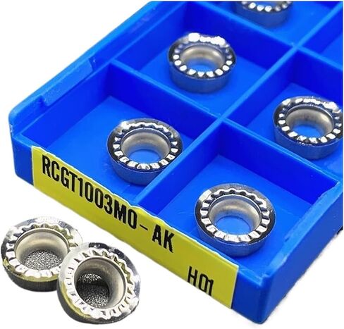 1pc RCGT0803MO RCGT1003 RCGT1204 MO AK H01 Aluminum Turning Inserts RPGT Round Blade RCGT1003 Carbide CNC Lathe Cutter(RCGT10T3MO AK H01) in Saudi Arabia