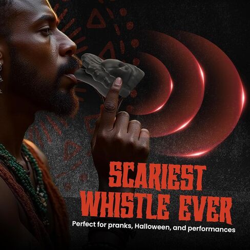 Aztec Death Whistle Loudest, Best Aztec Death Whistle Apex Predator, Devices To Annoy Neighbors Gifts For Men Unique Rare Finds (Orange) in Saudi Arabia