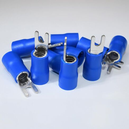 10pcs 6 AWG #8 M4 موصل شوكة شوكة معزول 88A 600V CE للمحطات الكهربائية (10 ، #8) in Saudi Arabia