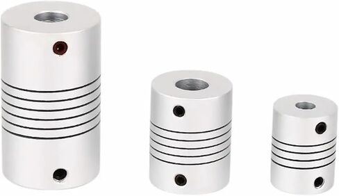 Linear Elastic Coding Coupling D25L30 /5/6/6.35/8/10/12mm Motor Stepper Motor Aluminum Alloy Coupling 3D Printer DIY Parts 1Pcs(6x12) in Saudi Arabia