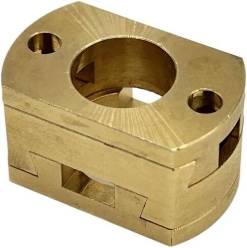 1pc 3D Printer 10mm Coupling Brass 13.6mm Height 10mm Shaft Hole Z Axis Screw Hot Bed Coupler in Saudi Arabia