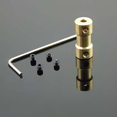 1pc Metal Shaft Coupling Copper Couplings Bore 2mm 2.3mm 3mm 3.17mm 4mm 5mm Airplane Model Coupling Motor Coupling(3.17mm x 3.17MM) in Saudi Arabia