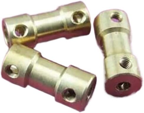 1pc Metal Shaft Coupling Copper Couplings Bore 2mm 2.3mm 3mm 3.17mm 4mm 5mm Airplane Model Coupling Motor Coupling(3.17mm x 3.17MM) in Saudi Arabia