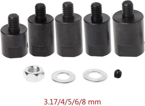 1pc Motor Saw Blade Adapter 3.17mm 4mm 5mm 8mm Shaft Coupler Sleeve Axle M6 Chuck Coupling(8mm) in Saudi Arabia